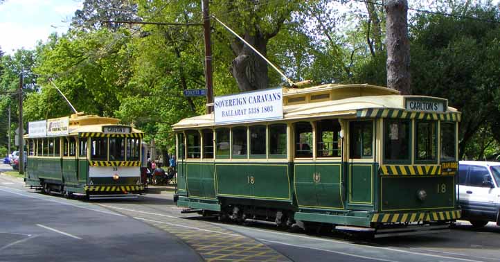 Ballarat Duncan and Fraser Tram 18 & 33